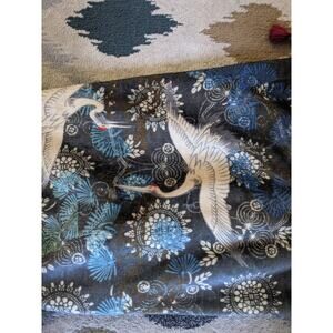 Johnny Was -drawstring cinch bag one shoulder crane Chinese asian one strap